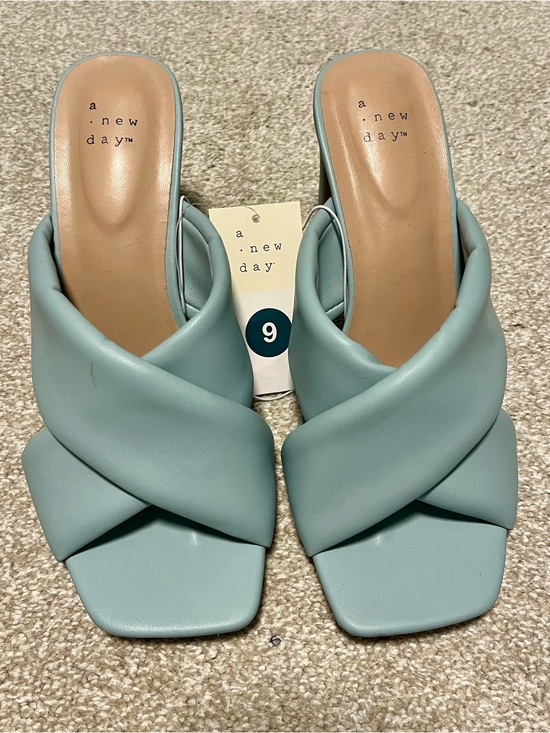 a new day Shoes - a new day Light Blue Crisscross Heel Sandal